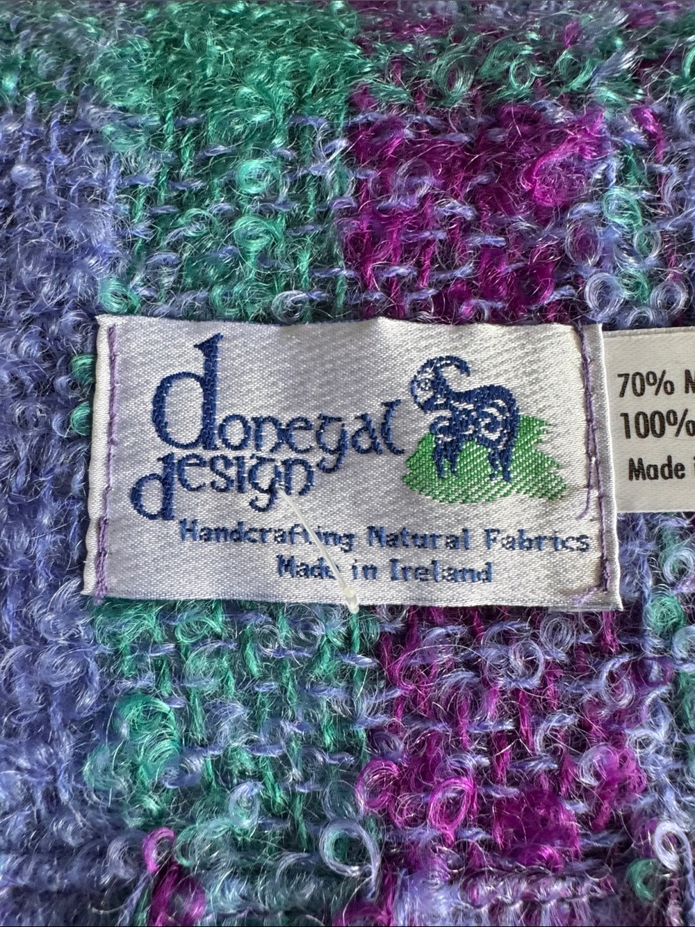 Irish mohair scarf, NEW - Picture 2 of 5